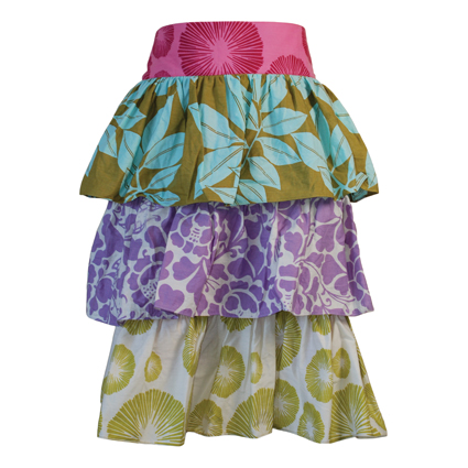 BALINESE TRIPLE LAYER APRON IN COTTON BROADCLOTH BALINESE TRIPLE LAYER APRON IN COTTON BROADCLOTH